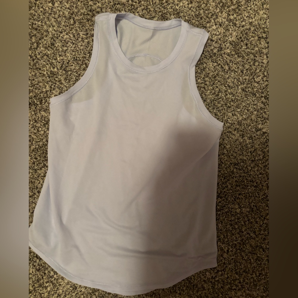 Blue lululemon workout overtop